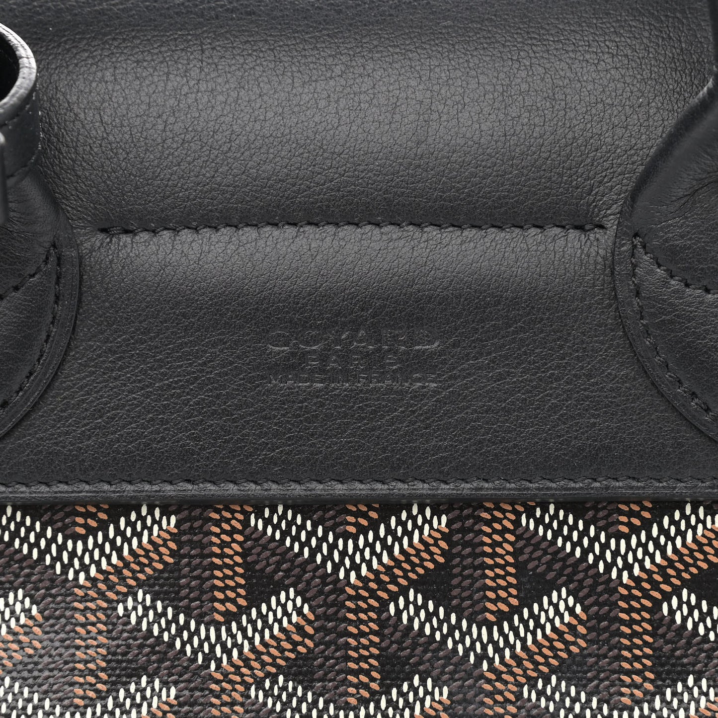 Goyardine Calfskin Mini Alpin Backpack Black
