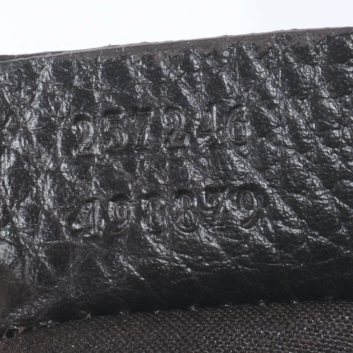 Gucci Crystal Monogram Flat Messenger Bag Beige Dark Brown 4 of 7