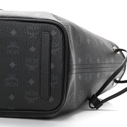 MCM Visetos Medium Liz Reversible Shopper Tote Black 9 of 18