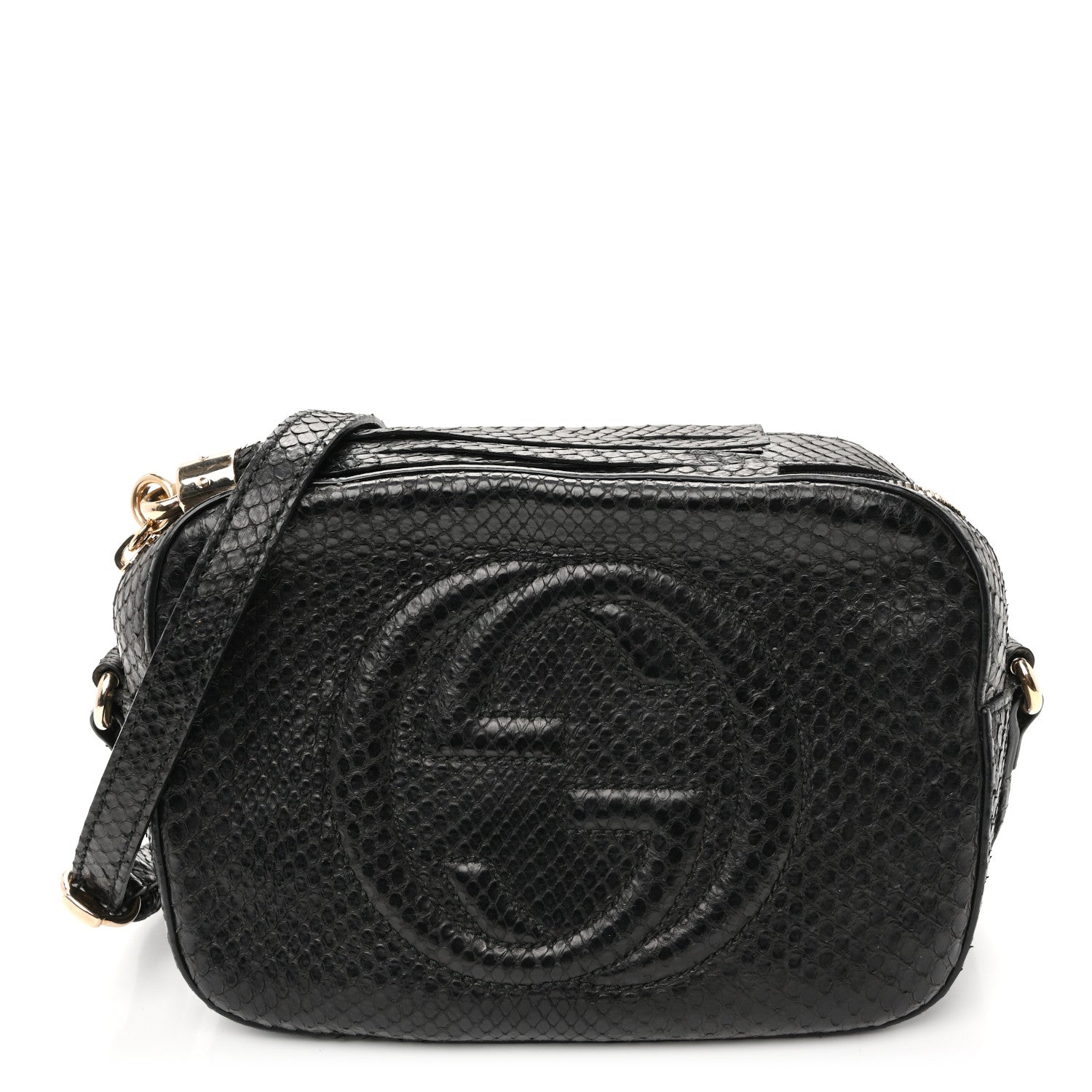 Gucci Snakeskin Small Soho Disco Bag Black 1 of 11