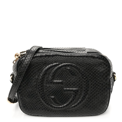 Gucci Snakeskin Small Soho Disco Bag Black 1 of 11