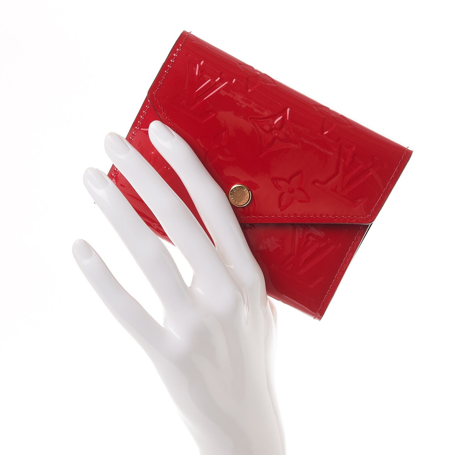 Louis Vuitton Vernis Victorine Wallet Cherry 2 of 8