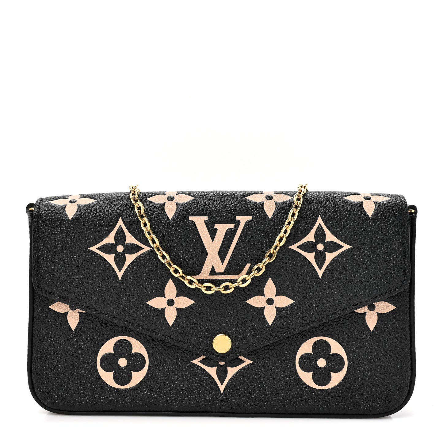 Empreinte Monogram Giant Felicie Pochette Black Beige