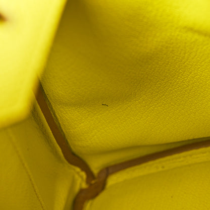 Hermes Epsom Birkin 30 Lime 6 of 11