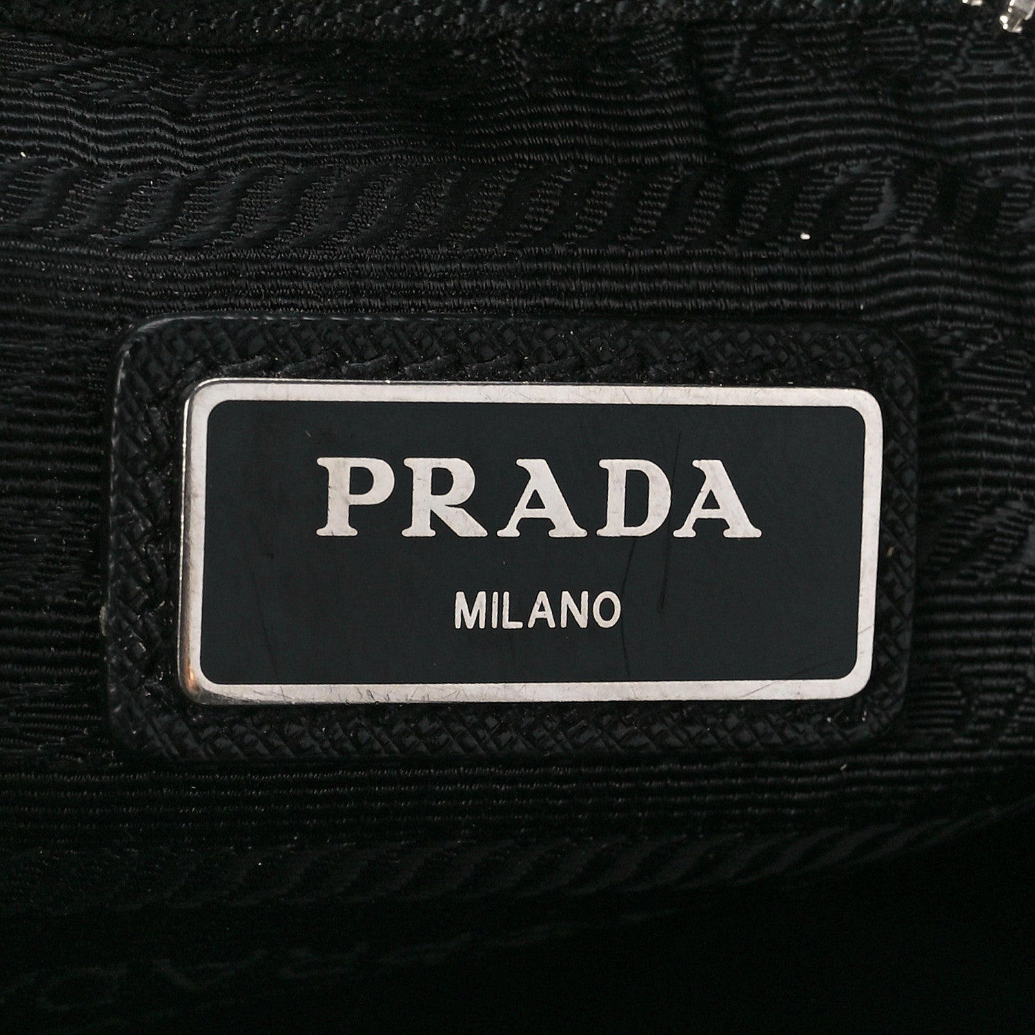 Prada Tessuto Nylon Saffiano Messenger Bag Black Yellow 6 of 13