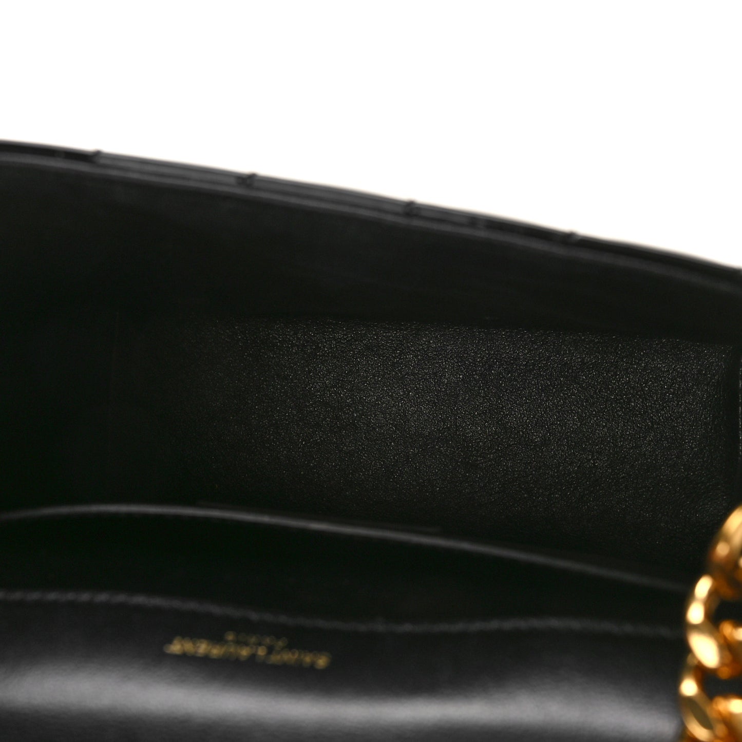 Patent Calfskin Matelasse Monogram Medium Vicky Chain Bag Black