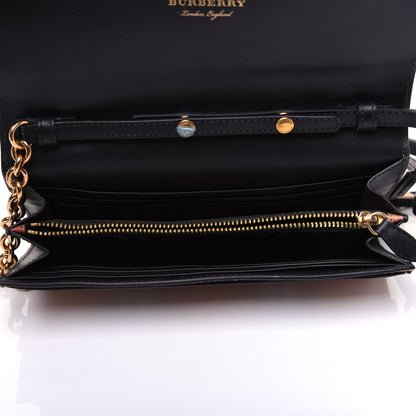 Burberry Vintage Check Henley Wallet On Chain Black 5 of 13