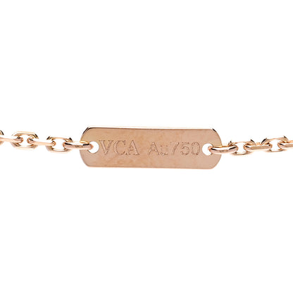 Van Cleef & Arpels 18K Rose Gold Vintage Alhambra Pendant Necklace 4 of 6