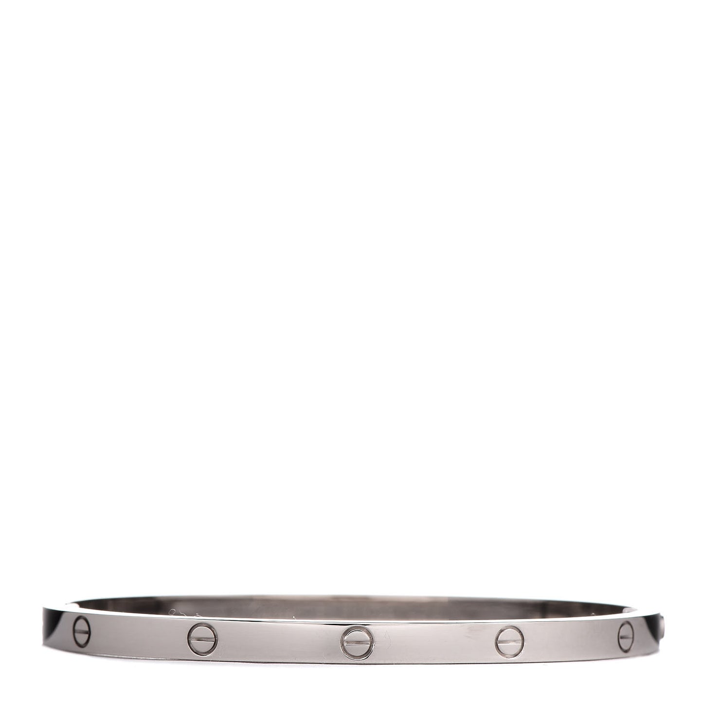18K White Gold Small LOVE Bracelet 16