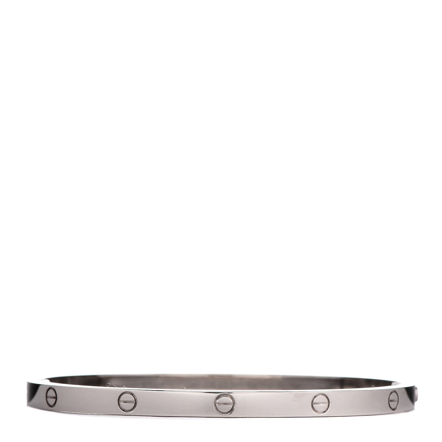 Cartier 18K White Gold Small LOVE Bracelet 16 1 of 5