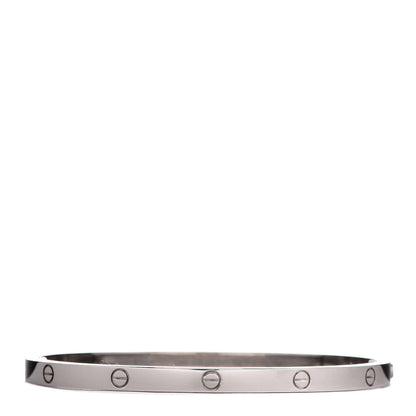 Cartier 18K White Gold Small LOVE Bracelet 16 1 of 5