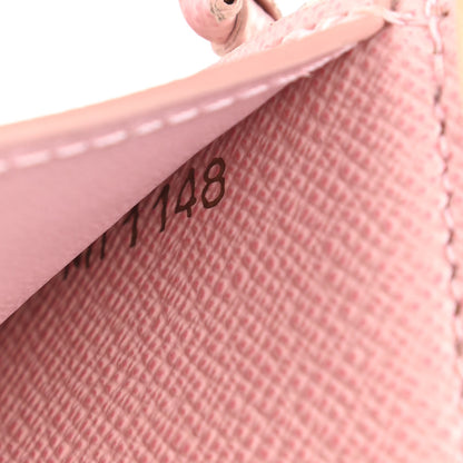 Louis Vuitton Damier Azur Victorine Wallet Rose Ballerine 7 of 8