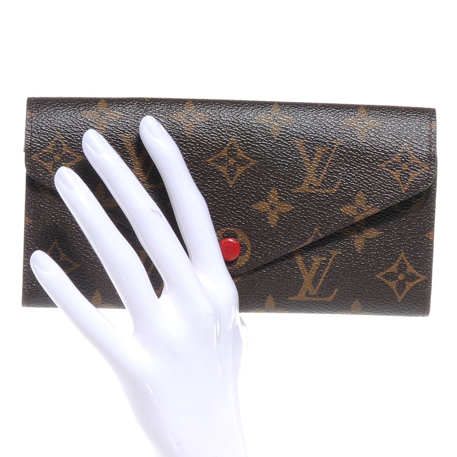 Louis Vuitton Monogram Josephine Wallet Red 2 of 7