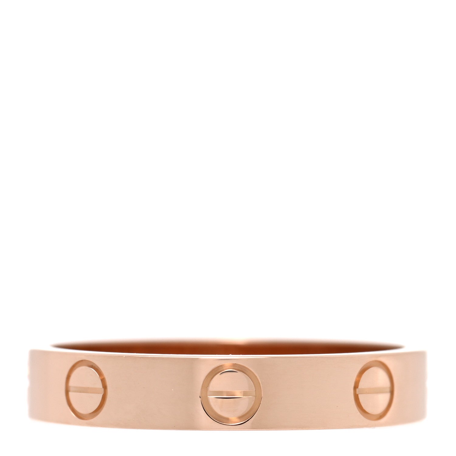 Cartier 18K Pink Gold 3.5mm LOVE Wedding Band Ring 55 7.25 3 of 4