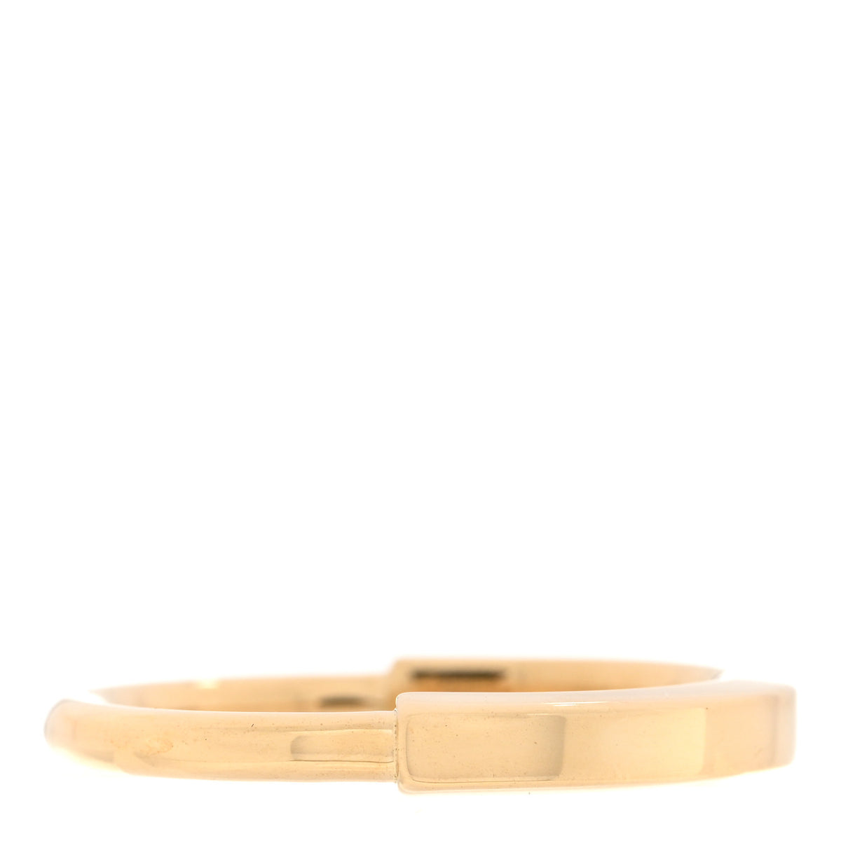 Tiffany 18K Yellow Gold Lock Ring 50 5.25 1 of 5