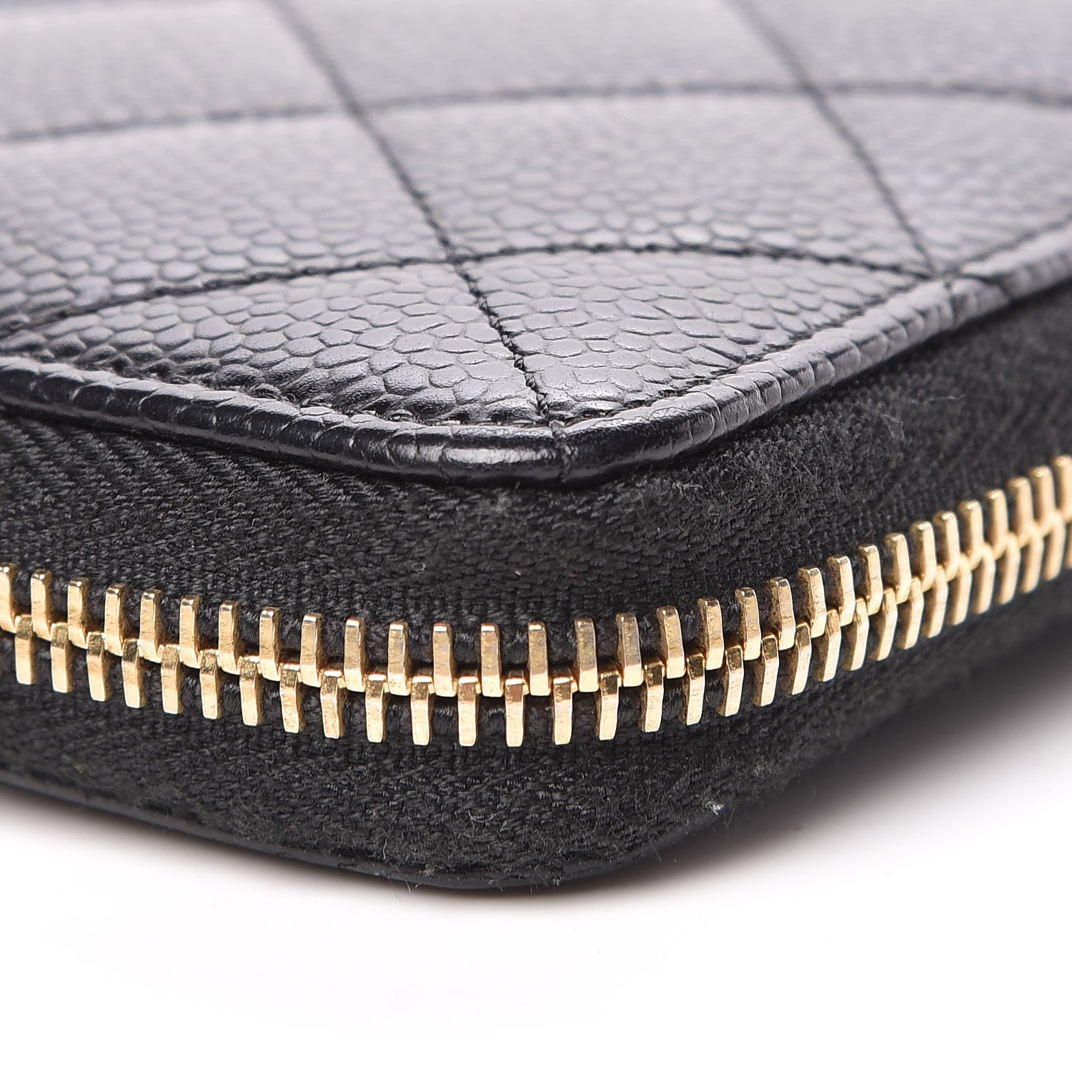 Chanel Caviar Quilted Large Zip Around Organizer Wallet Black 12 of 17