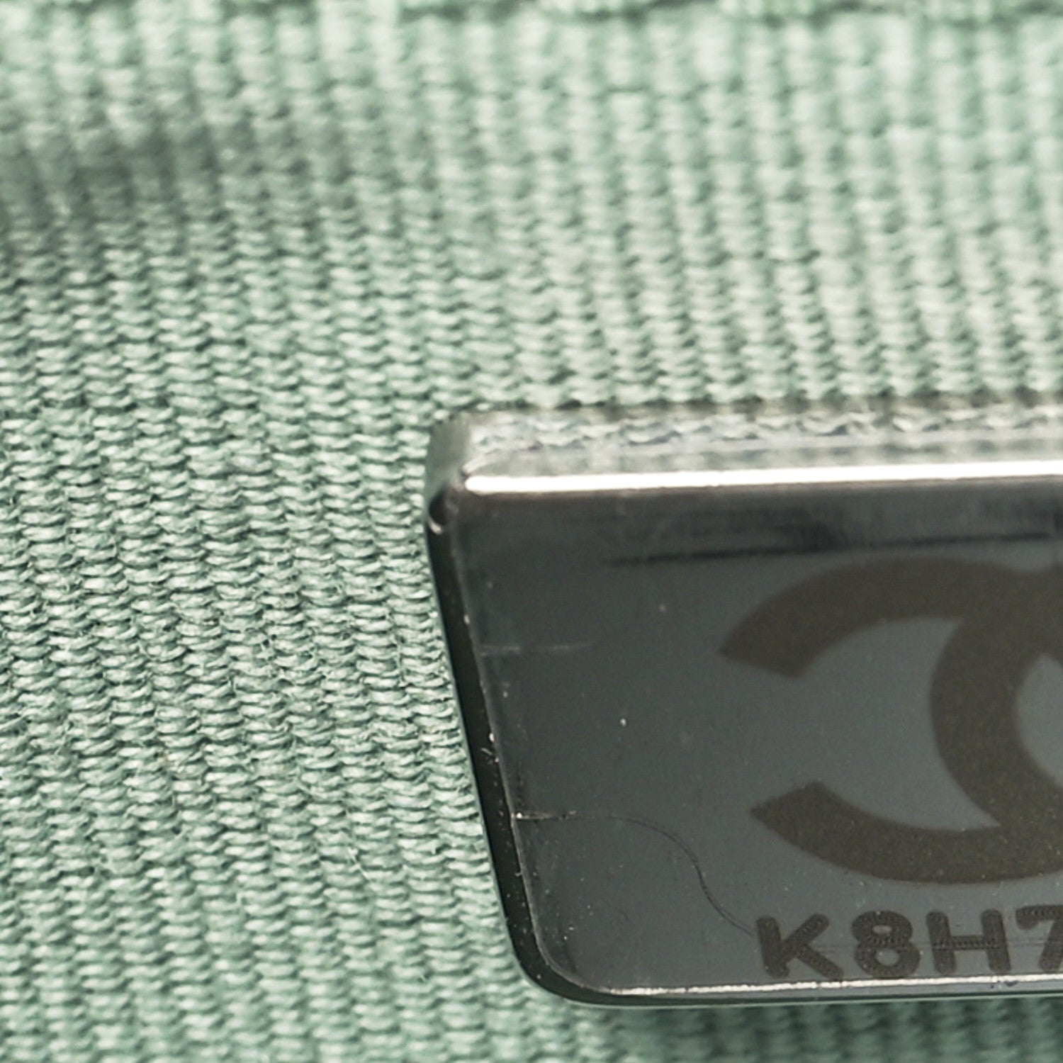 Chanel Caviar Quilted Boy Wallet On Chain WOC Light Green 8 of 13