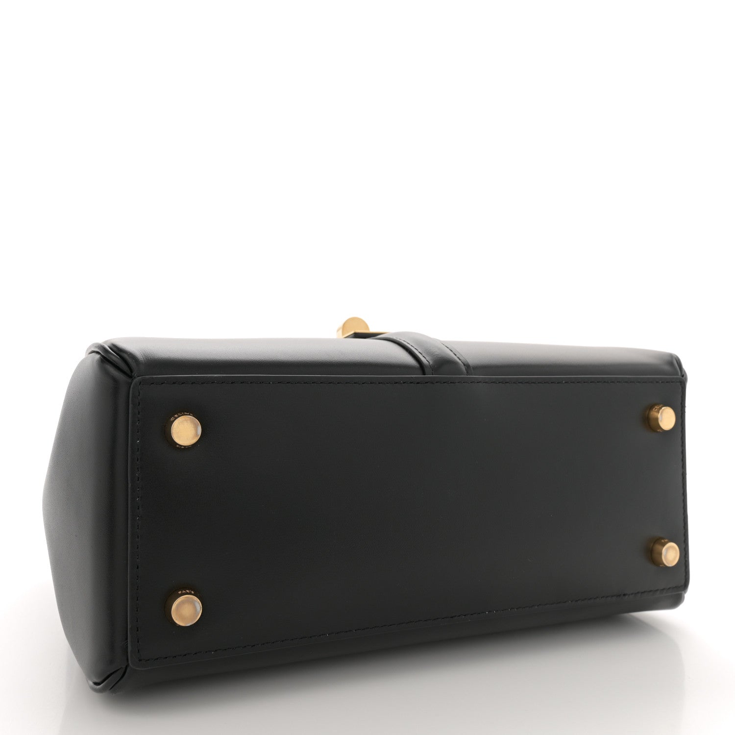Celine Satinated Calfskin Small 16 Top Handle Bag Black 4 of 12