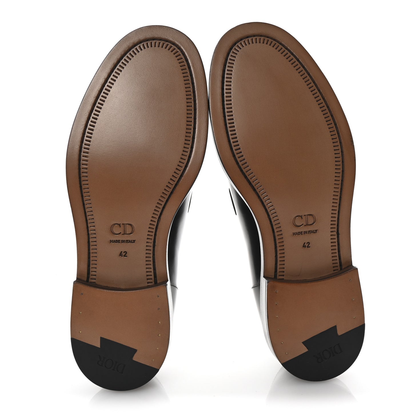 Calfskin Mens Derby Shoes 42 Black