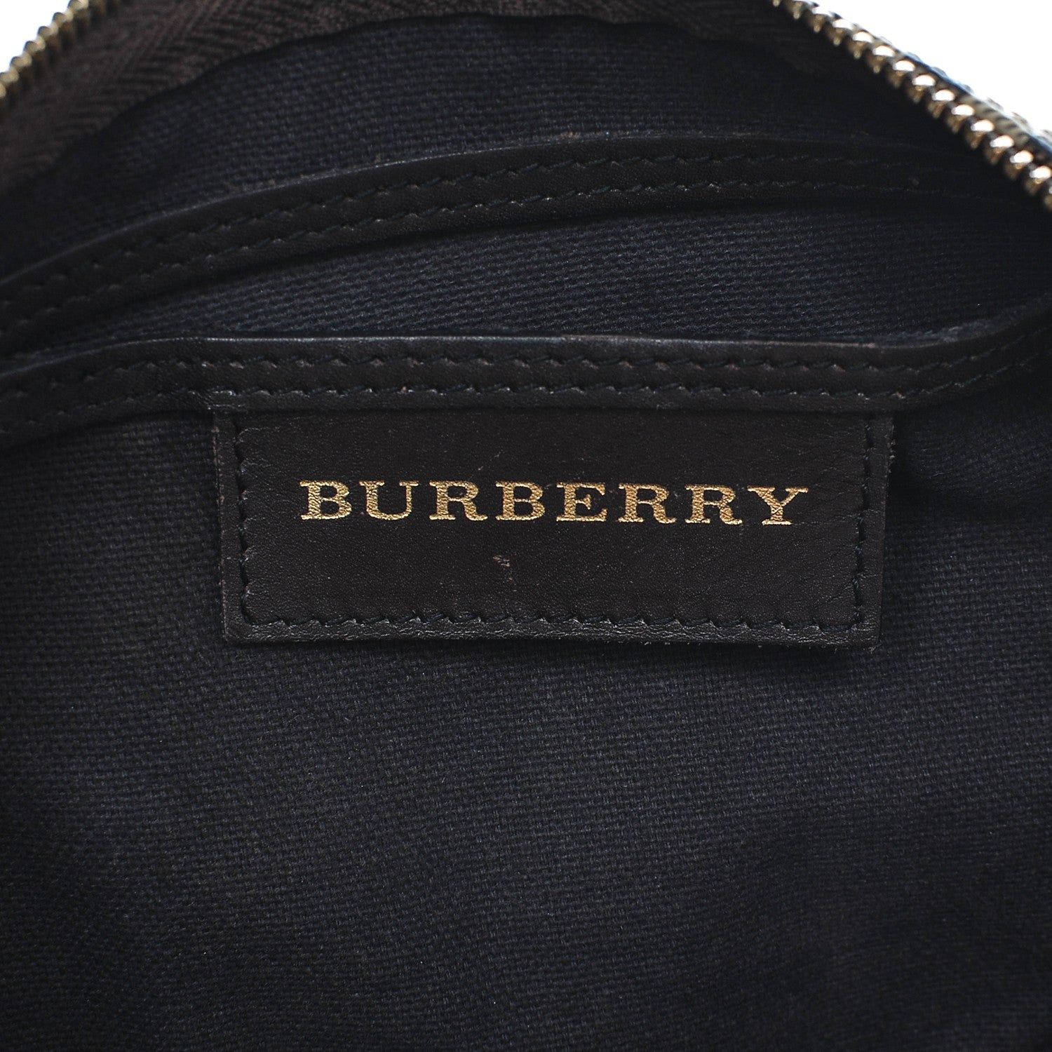 Burberry Haymarket Check Small Chester Bowling Bag Chocolate 6 of 7
