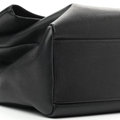 Saint Laurent Grain De Poudre Medium West Hollywood Monogram Fold-Over Black 9 of 11