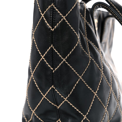 Chanel Calfskin Wild Stitch Large Tote Black 14 of 15
