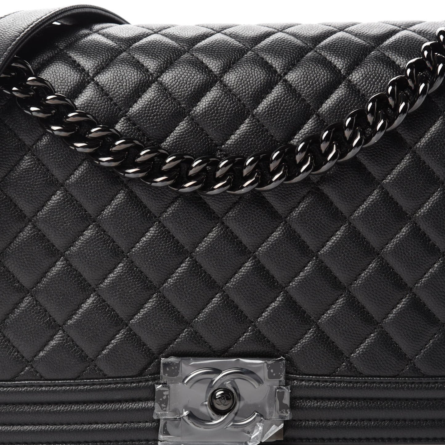 Caviar Quilted New Medium Boy Flap So Black
