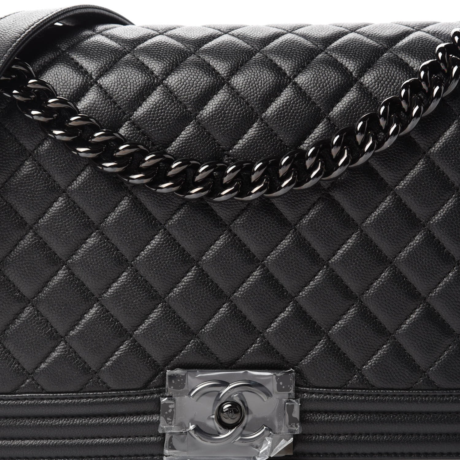 Chanel Caviar Quilted New Medium Boy Flap So Black 10 of 11