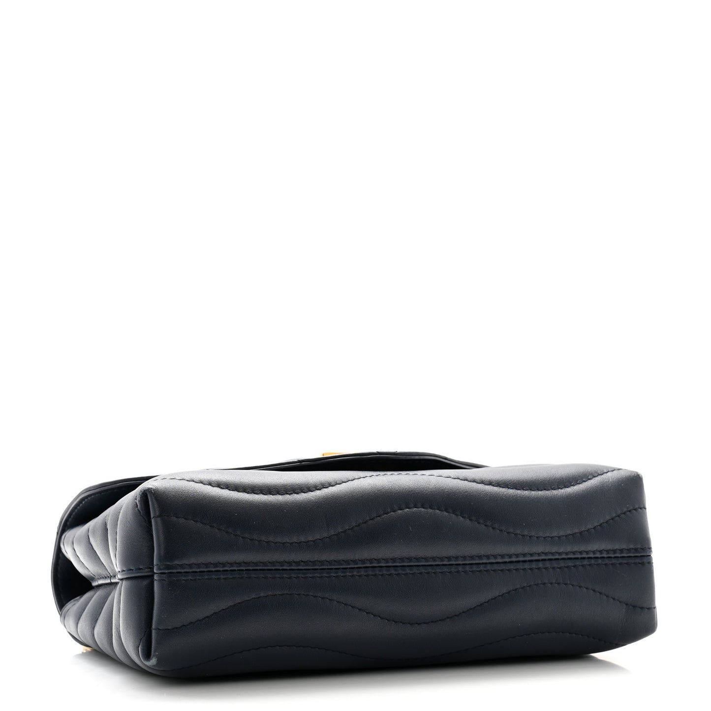 Calfskin LV New Wave Chain Bag Bleu Nuit