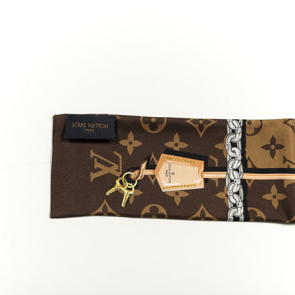 Louis Vuitton Silk Monogram Confidential Bandeau Brown 3 of 4