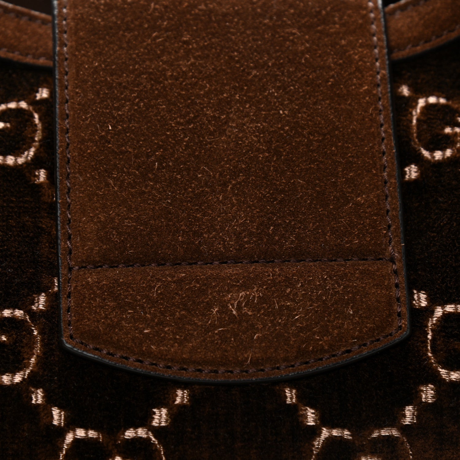 Gucci Velvet GG Monogram Web Medium Dionysus Hobo Brown 8 of 10