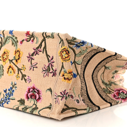 Christian Dior Raffia Embroidered Petites Fleurs Medium Book Tote Natural 10 of 10