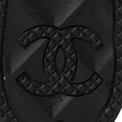 Chanel Caoutchouk CC High Boots 40 Black 7 of 10