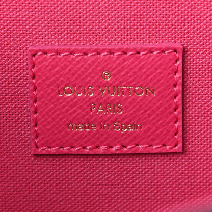 Louis Vuitton Monogram 2021 Christmas Animation Hollywood Pochette Felicie Chain Wallet Fuchsia 7 of 9