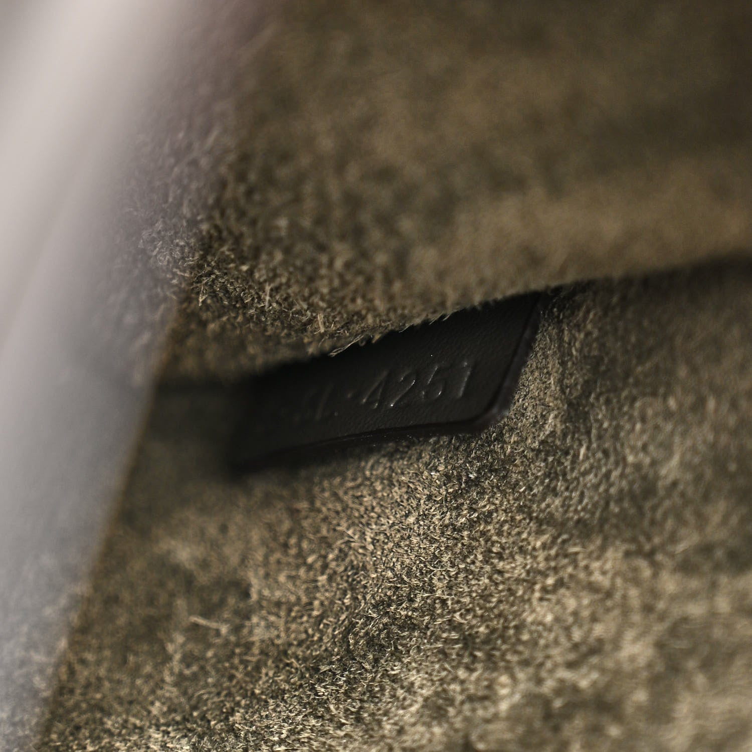 Celine Smooth Calfskin Cuir Triomphe Shoulder Bag Dark Army 7 of 11