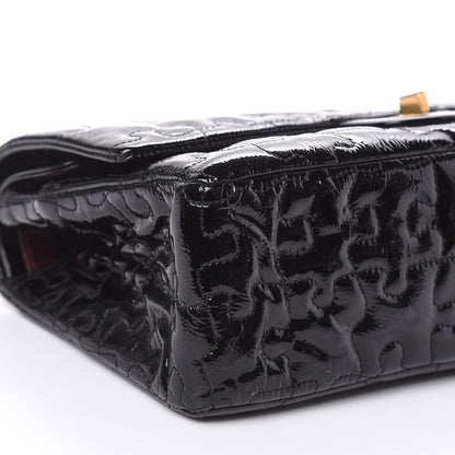 Chanel Crackled Patent Calfskin Puzzle 2.55 Reissue 226 Flap Black 8 of 13