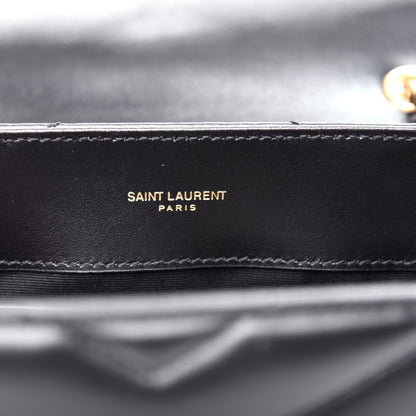 Saint Laurent Calfskin Y Quilted Monogram Small Loulou Chain Satchel Black 7 of 10