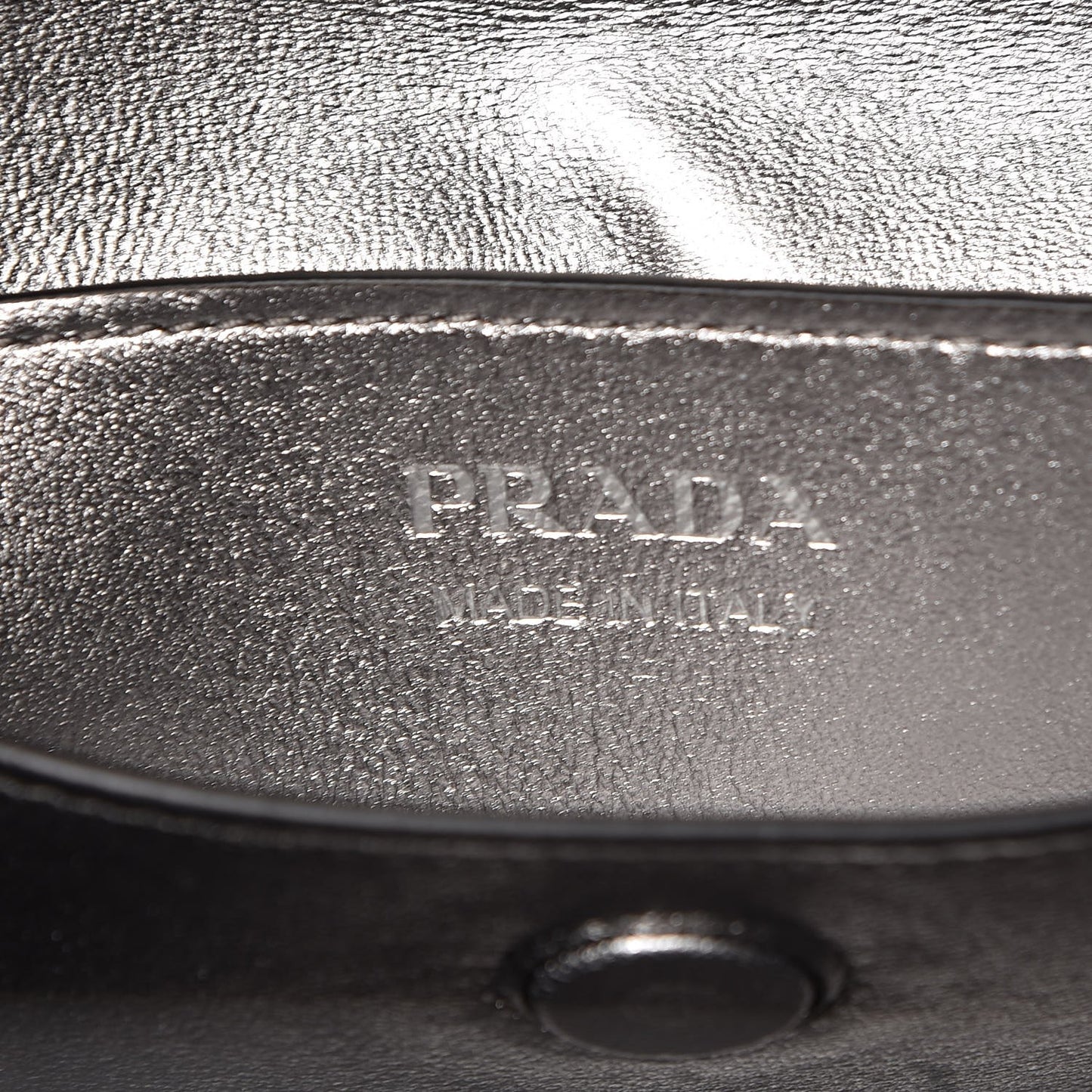 Saffiano Cuir Small Double Bag Black Chrome