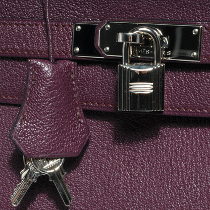 Hermes Chevre Kelly Retourne 32 Raisin 7 of 10