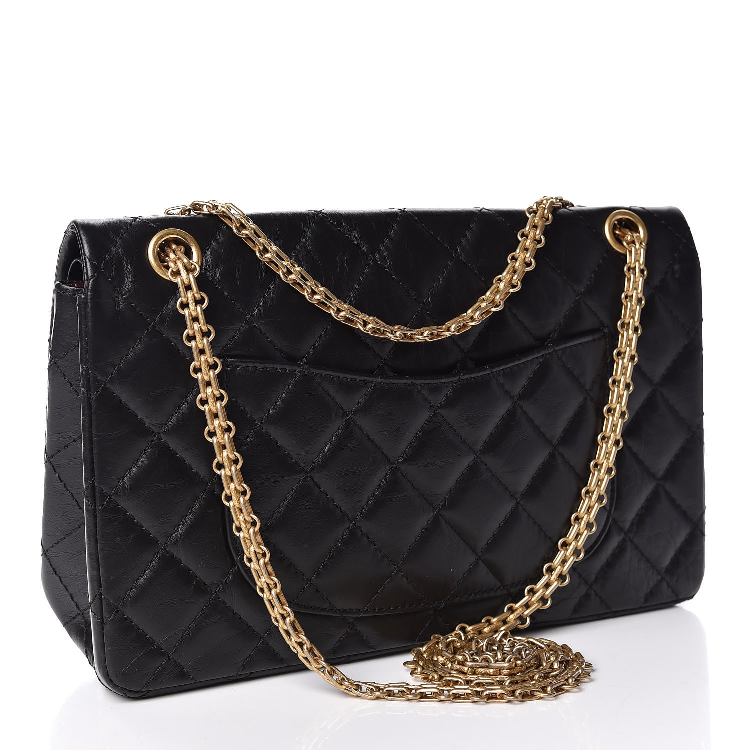 Chanel Aged Calfskin Quilted 2.55 Reissue 226 Flap Black 4 of 10