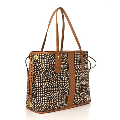 MCM Visetos Medium Liz Reversible Shopper Tote Cognac 6 of 9