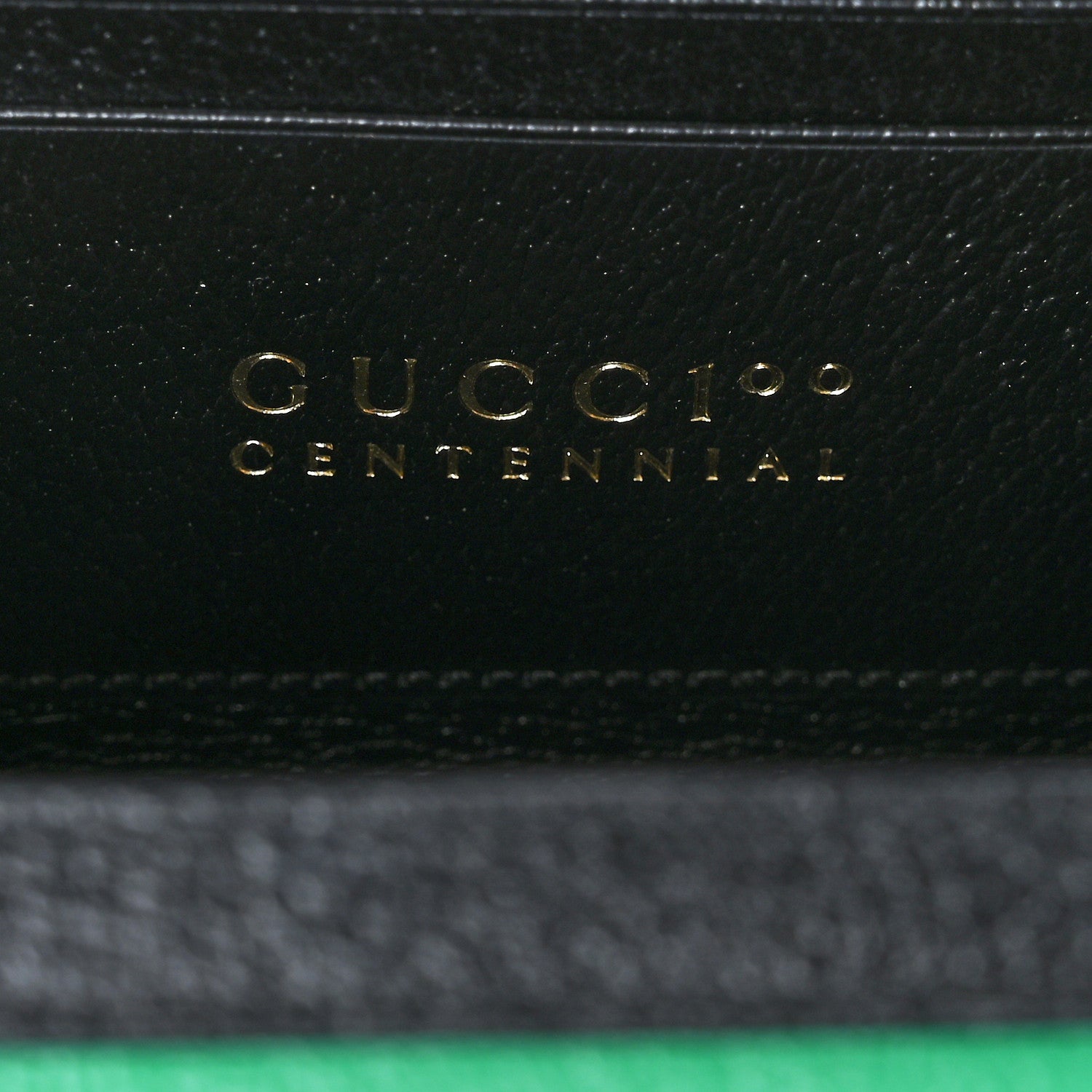 Gucci Grained Calfskin Gucci 100 Mini Bag Green 5 of 8