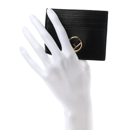 Fendi Vitello Liberty Lucido F is Fendi Card Holder Black 2 of 7