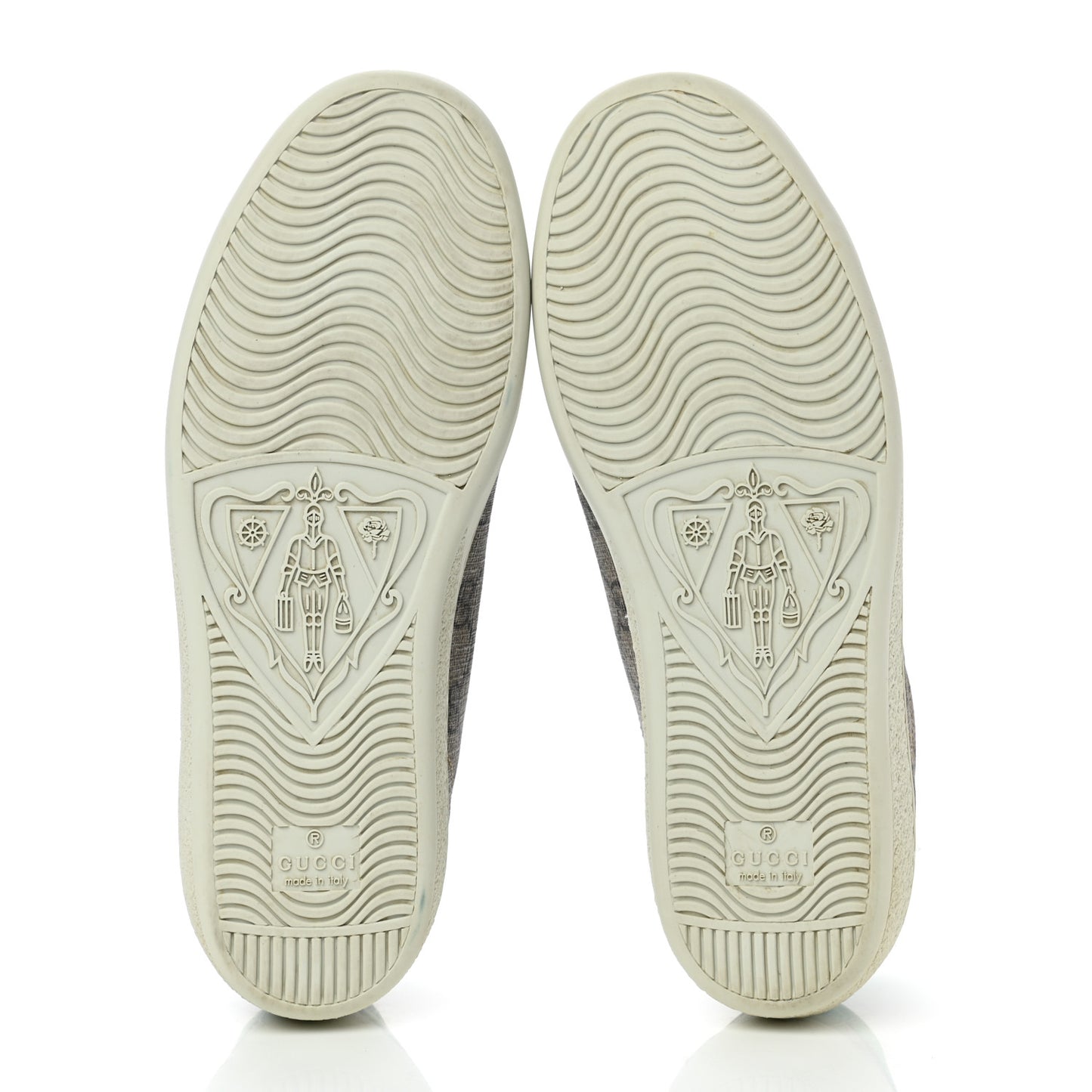 GG Supreme Monogram Fake/Not Womens Ace Sneakers 35.5 Beige New Shamarock Brown Sugar