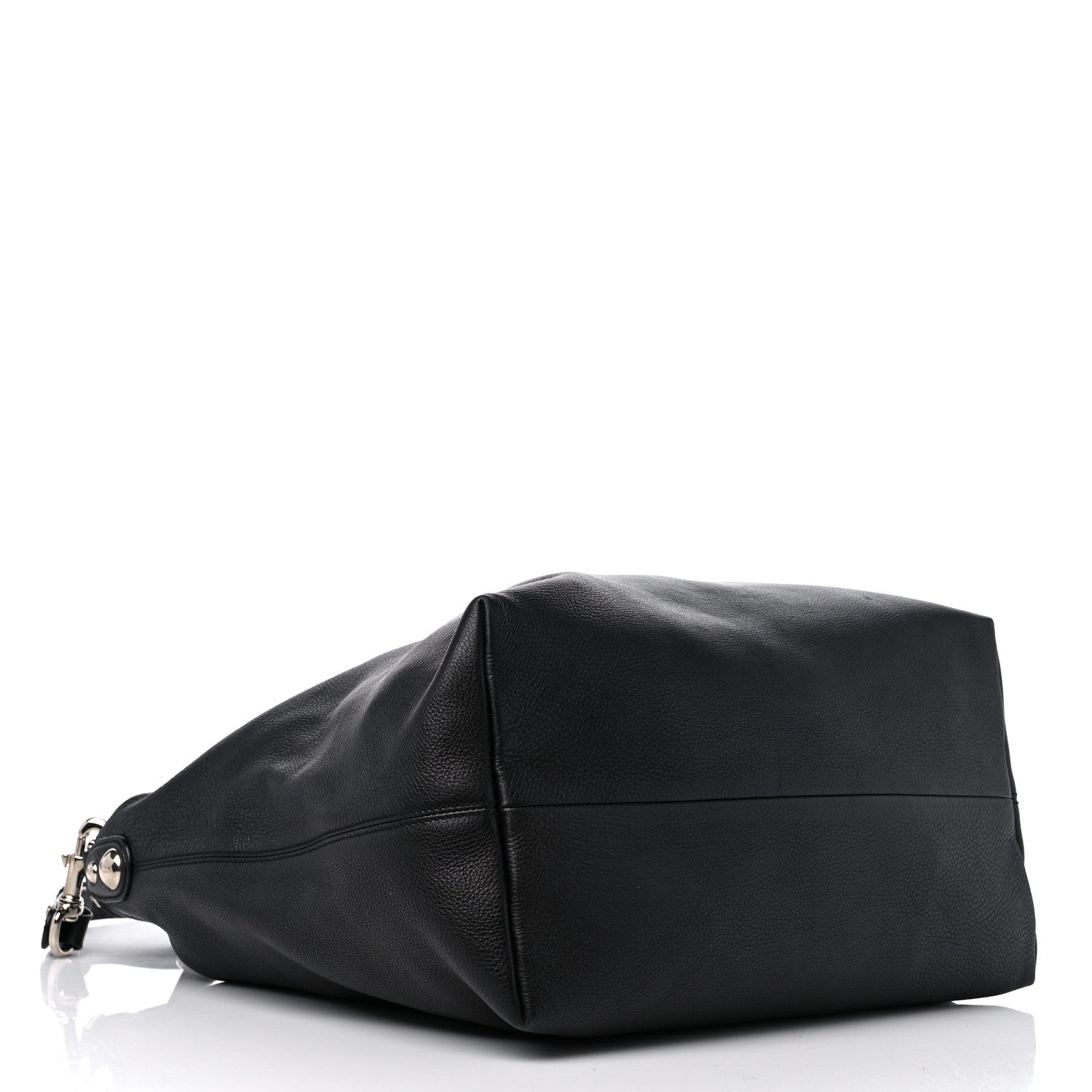 Gucci Pebbled Calfskin Large Icon Bit Hobo Black 4 of 14