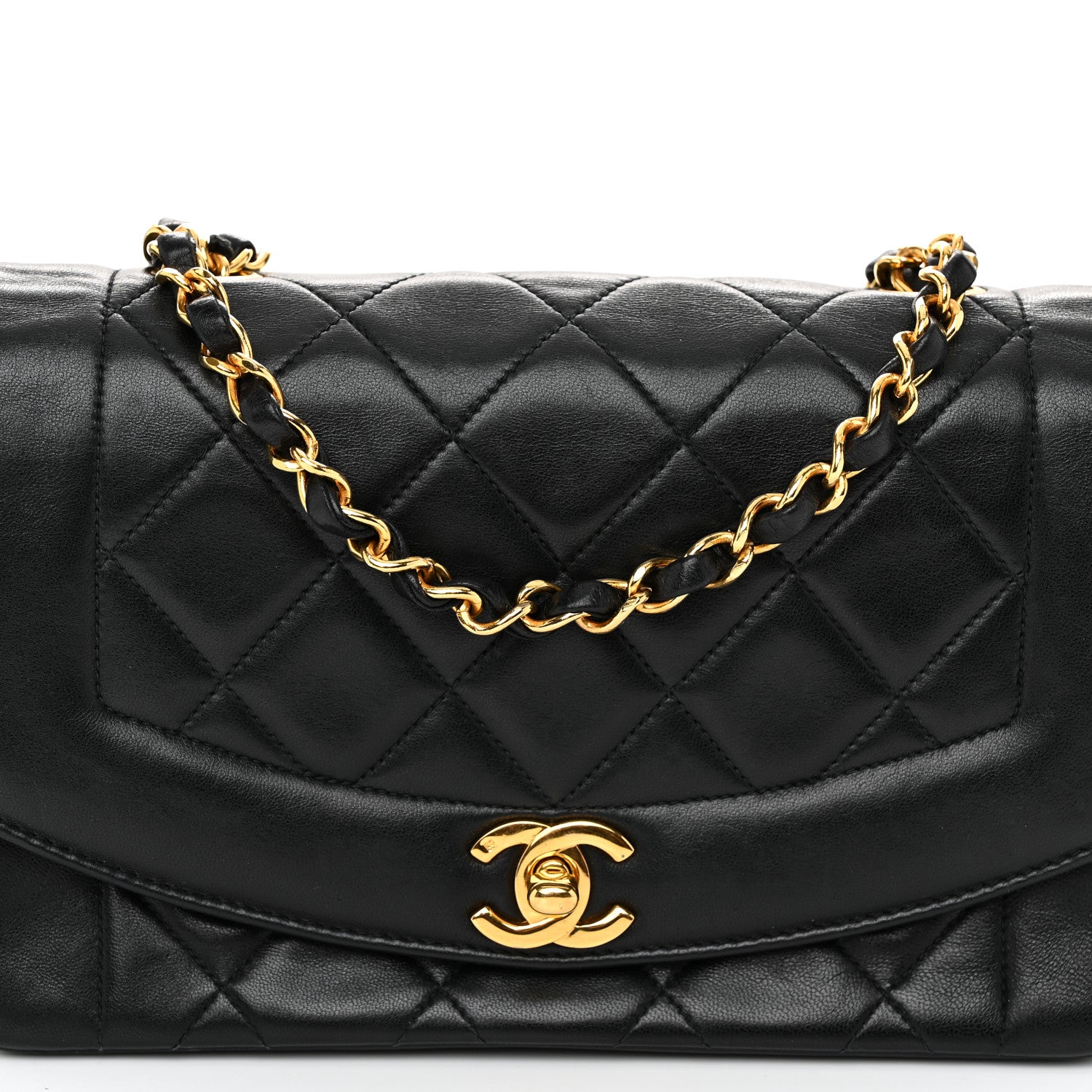 Chanel Lambskin Quilted Small Single Flap Black 8 of 10