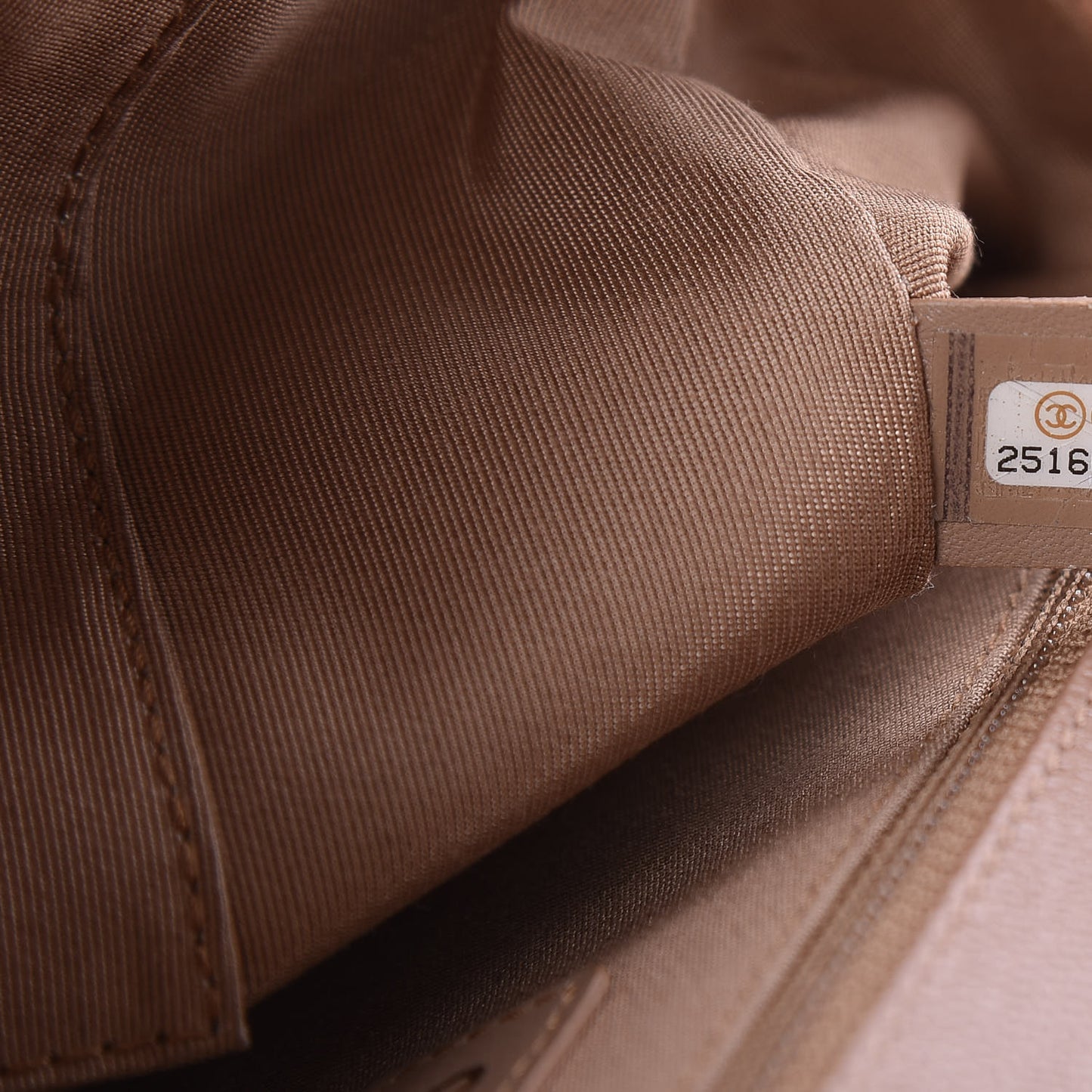 Caviar Chevron Quilted New Medium Boy Flap Light Brown