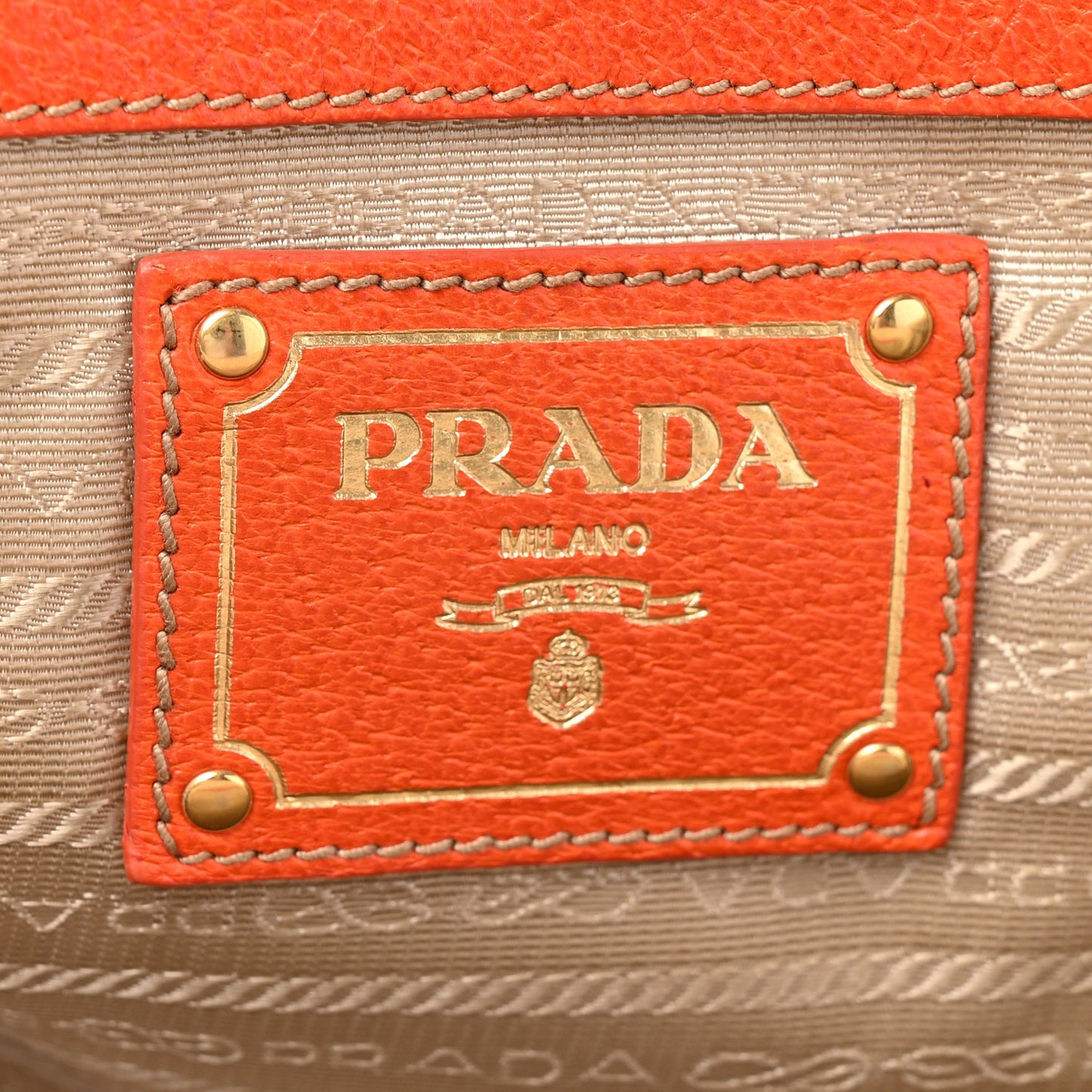 Canapa Stampata Frame Bag Papaya