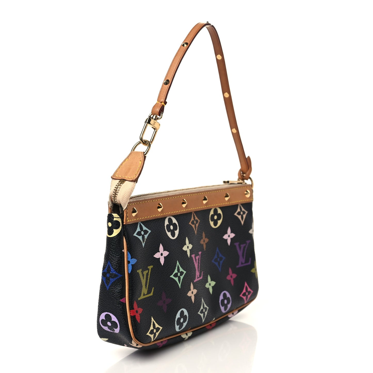 Monogram Multicolor Pochette Accessories Black