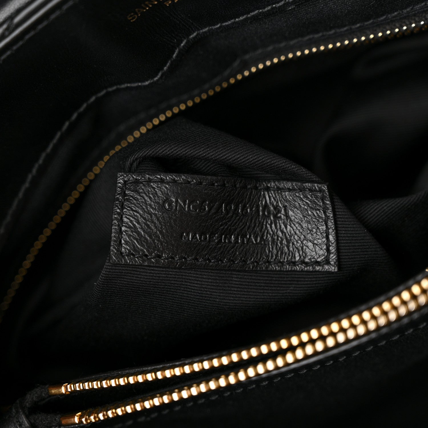 Saint Laurent Calfskin Y Quilted Monogram Medium Loulou Chain Satchel Black 7 of 14